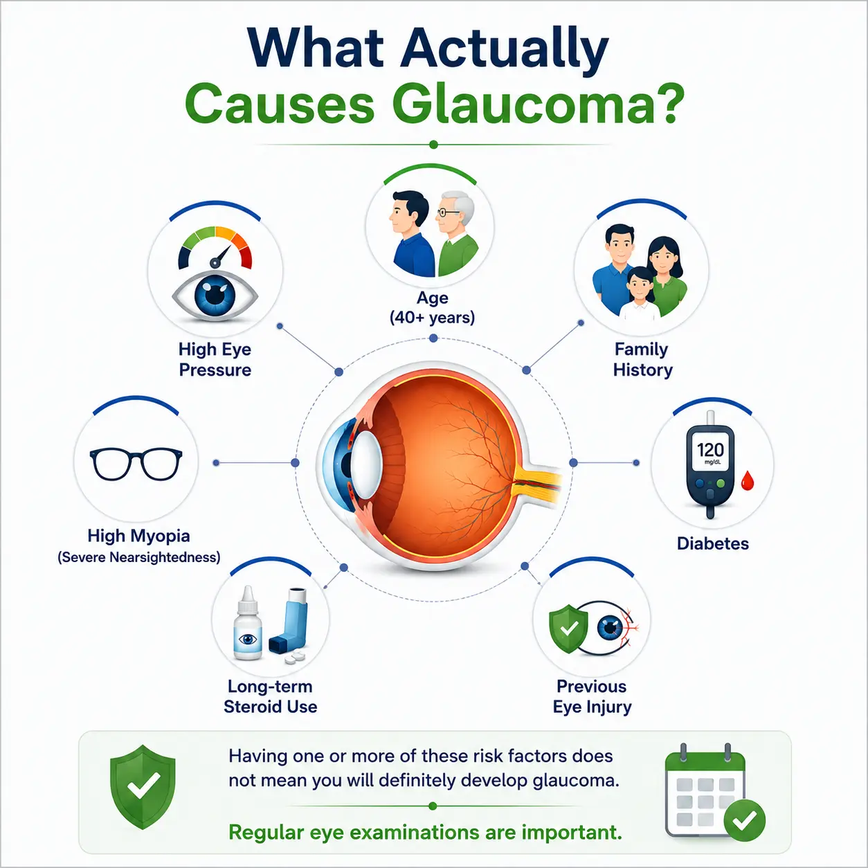 Glaucoma risk factors infographic
