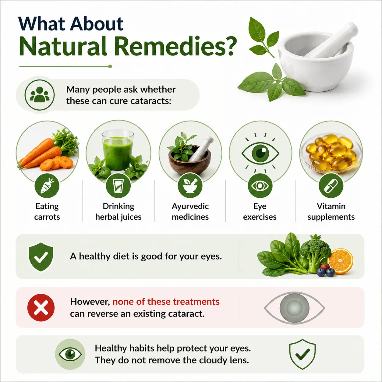 Natural remedies and cataract treatment facts