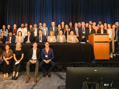 Dr. Bhaskar Srinivasan with colleagues at the 34th Biennial Cornea Conference, Boston