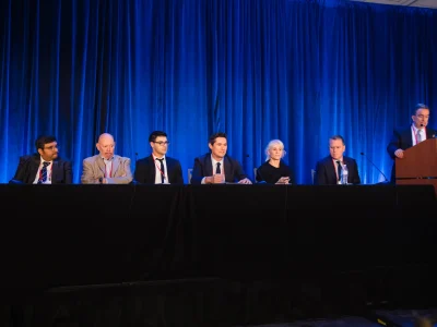Dr. Bhaskar Srinivasan in a panel discussion at the 34th Biennial Cornea Conference, Boston