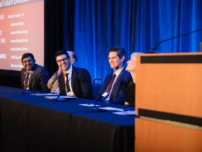 Dr. Bhaskar Srinivasan on a panel at the 34th Biennial Cornea Conference, Boston