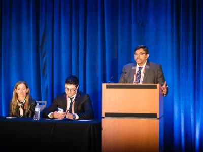 Dr. Bhaskar Srinivasan at a session of the 34th Biennial Cornea Conference, Boston