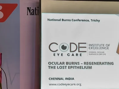Dr Geetha Iyer 15 Dr Geetha Iyer presenting on ocular burns at the National Conference on Advances in Burns Treatment in Trichy