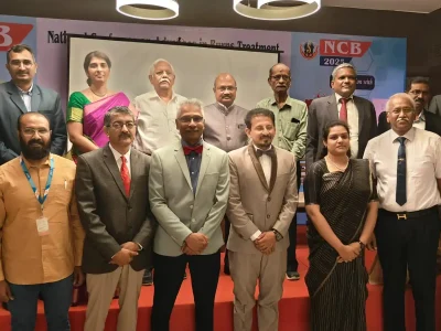 Dr Geetha Iyer 18 Dr Geetha Iyer with fellow doctors and dignitaries at the National Conference on Advances in Burns Treatment 2025, Trichy