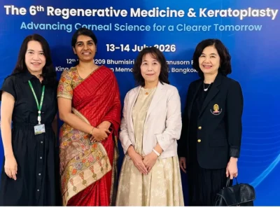 Dr Geetha Iyer 6 Dr Geetha Iyer with international faculty at the Regenerative Medicine and Keratoplasty Meeting 2026