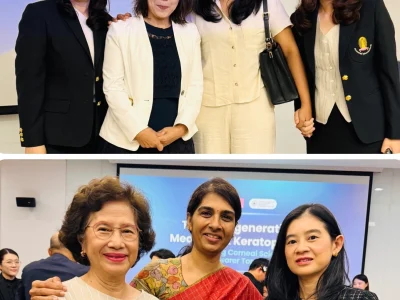 Dr Geetha Iyer 4 Dr Geetha Iyer with international faculty members at the Bangkok keratoplasty meeting 2026