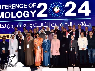 Dr Geetha Iyer 36 Dr. Geetha Iyer at the Kuwait Conference of Ophthalmology 2024 with fellow ophthalmology professionals
