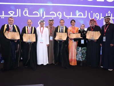 Dr Geetha Iyer 35 Dr. Geetha Iyer with fellow ophthalmology professionals at the Kuwait Conference of Ophthalmology 2024